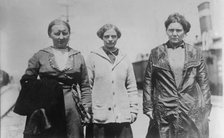 Steerage survivors, EMPRESS OF IRE. Miss Anna Hammen, Miss Hilma Kalis..., between c1910 and c1915. Creator: Bain News Service.