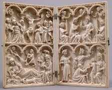 Diptych, French, 14th century. Creator: Unknown.