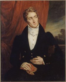 Portrait de Jean-Georges Farcy (1800-1830), littérateur, 1829. Creator: Alexandre-Marie Colin.