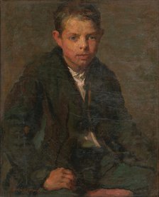 Portrait of young labourer, 1907. Creator: Elemír Halász-Hradil.