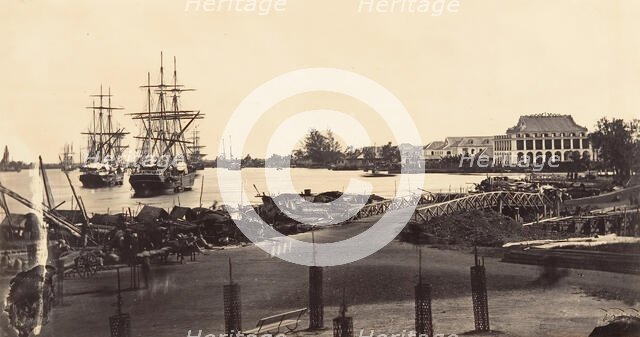 Vue de l'Etablissement des Messageries Impériales, 1866. Creator: Emile Gsell.