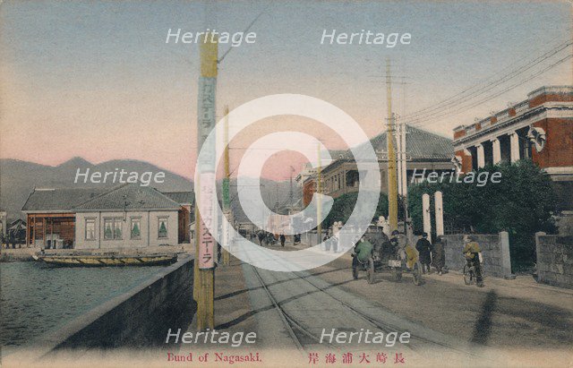 'Bund of Nagasaki', c1910. Artist: Unknown.