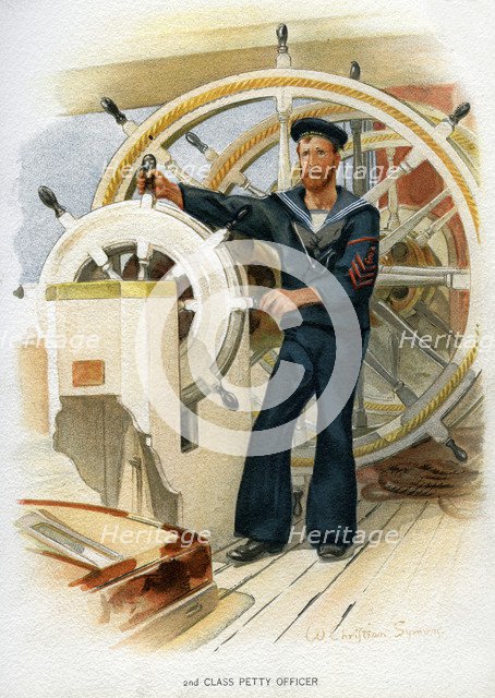 Royal Navy 2nd class Petty Officer, c1890-c1893.Artist: William Christian Symons