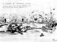 The Soudan Advance: a corner of Mahmud's Zareba, 1898. Creator: Unknown.