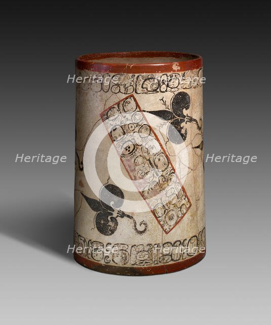 Water-Lily Vessel, A.D. 750/800. Creator: Ah Maxam.