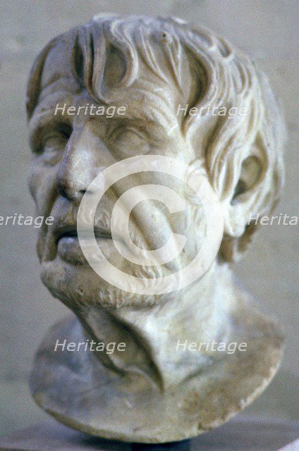 Bust of pseudo-Seneca, 1st century. Artist: Unknown