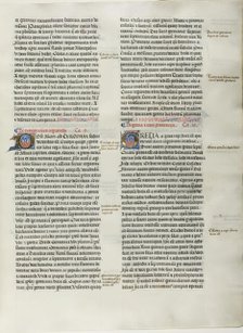 Folio Three from Burchard of Sion's De locis ac mirabilibus mundi, or an Illuminated Ge..., c. 1460. Creator: Burchard of Mount Sion.