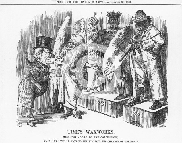 'Time's Waxworks', 1881. Artist: Joseph Swain