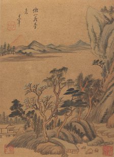 Landscapes and Poems, 17th century, probably after 1625. Creator: Dong Qichang.