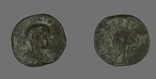 Sestertius (Coin) Portraying King Philip II, 244-246. Creator: Unknown.