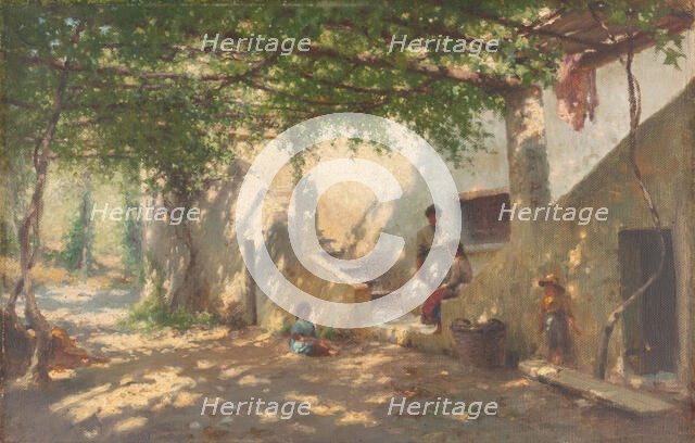 Sestri Levante, pergola, c.1922. Creator: Henry Brokman.