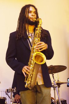 David Kayode, Gary Crosby Sextet, National Jazz Archive, Loughton, Essex, October 2023. Creator: Brian O'Connor.