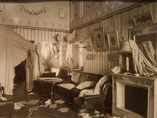 Boudoir of Empress Alexandra Fyodorovna after the Storming the Winter Palace, 1917.