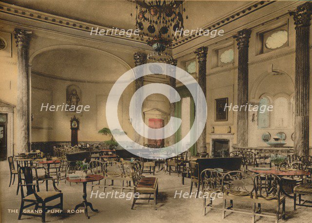 The Grand Pump Room, Bath, Somerset, c1925. Artist: Unknown