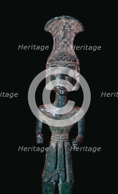 Bronze figurine of a warrior, Canaanite, c2000-c1700 BC. Artist: Unknown