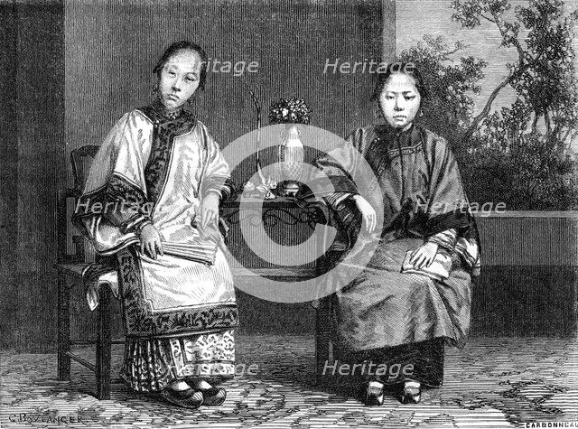 'Women merchants', San Francisco, California, 19th century.Artist: Gustave Boulanger