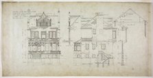 David Lewinsohn House, Chicago, Illinois, North and South Elevations, 1898. Creator: Frederick Louis Foltz.