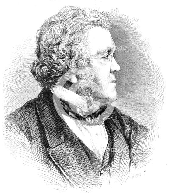 The late William Makepeace Thackeray, 1864. Creator: Mason Jackson.