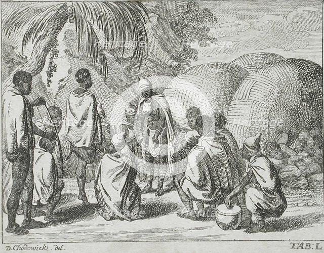 Illustration for Basedow's 'Elementary Work', 1770. Creator: Daniel Nikolaus Chodowiecki.