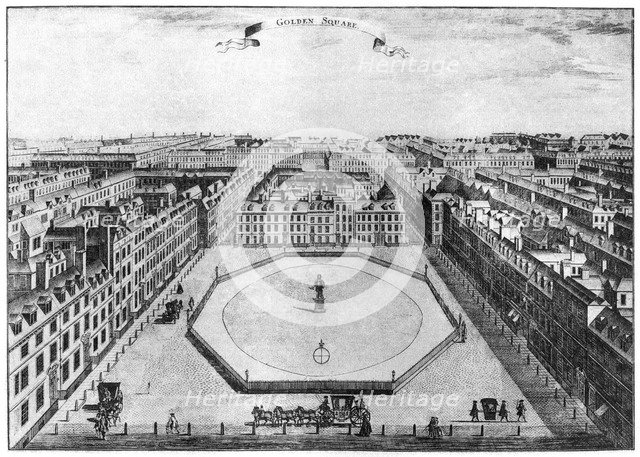 Golden Square, London, 18th century (1907). Artist: Unknown