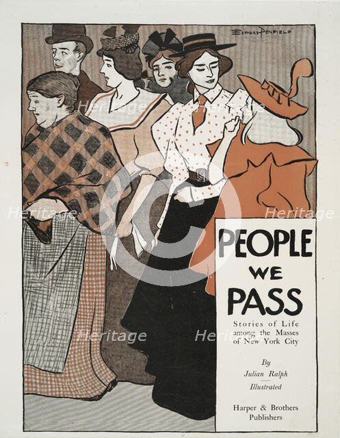 People We Pass Stories of Life among the Masses of New York City, By Julian Ralph..., c1896. Creator: Edward Penfield.