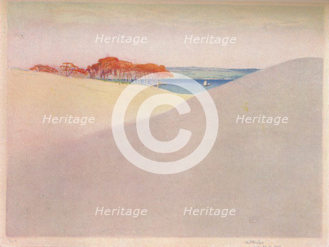 'Sand Dunes, Denmark', c1917. Artist: William Giles.
