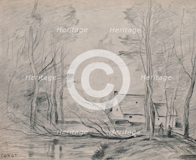 'The Mill at Cuincy', 1871-1872, (1946). Artist: Jean-Baptiste-Camille Corot.