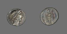 Denarius (Coin) Depicting the Goddess Salus, about 49 BCE. Creator: Unknown.