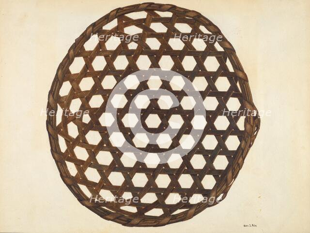 Cheese Basket, c. 1941. Creator: George File.