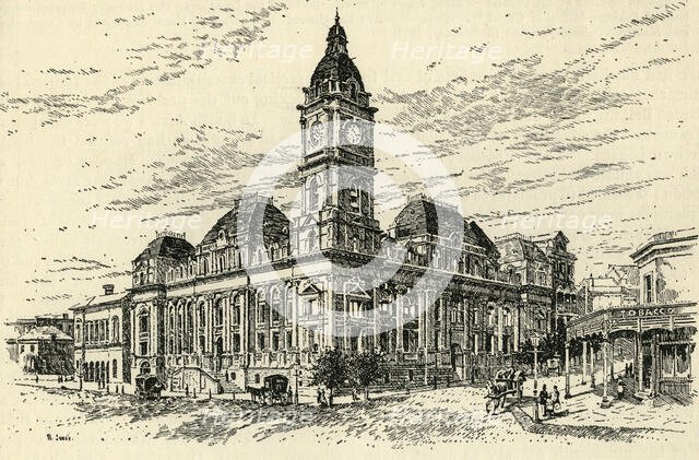 'Town Hall, Melbourne', c1900. Creator: Unknown.
