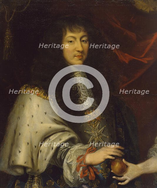 Half-length Portrait of Louis XIV (1638-1715), 17th century. Creator: Pierre Mignard.