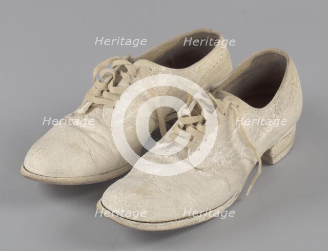 Pair of nurse's shoes worn by Pauline Brown Payne, 1944. Creator: Unknown.