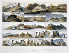 'Remarkable Hills on the Upper Missouri', 1844. Artist: Friedrich Salathe