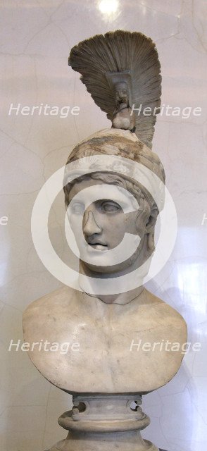 Head of Ares, God of War, early 2nd century. Artist: Unknown