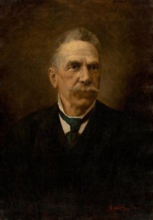 Portrait of a man with a mustache, 1902. Creator: Július Éder.