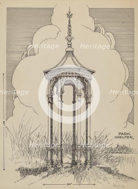 Cast Iron Pavilion, c. 1936. Creator: Thomas Byrne.