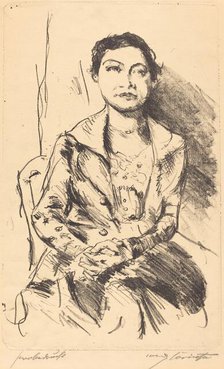 Anneliese Halbe, 1918. Creator: Lovis Corinth.