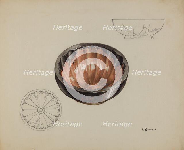 Pa. German Gelatin Mold, c. 1937. Creator: Robert Stewart.