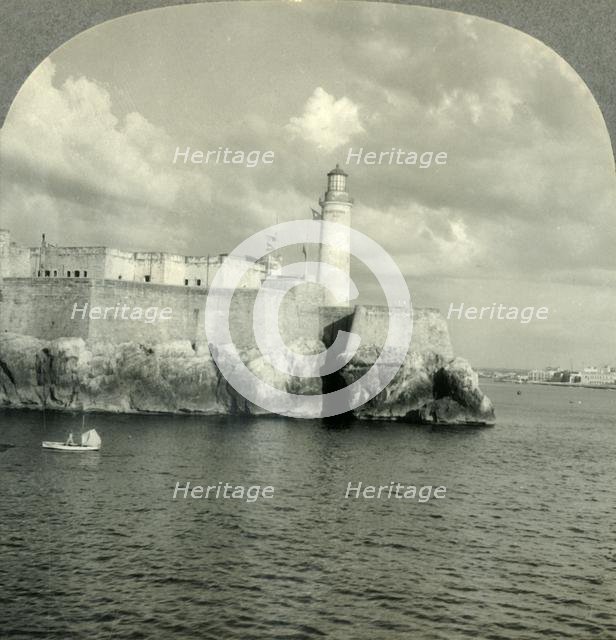 'Morro Castle and Havana Harbor from the Sea, Cuba', c1930s. Creator: Unknown.