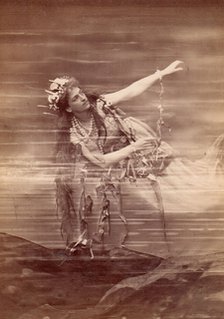 Opera singer Lilli Lehmann (1848-1929) as Woglinde in opera Das Rheingold by Richard Wagner. Bayreut