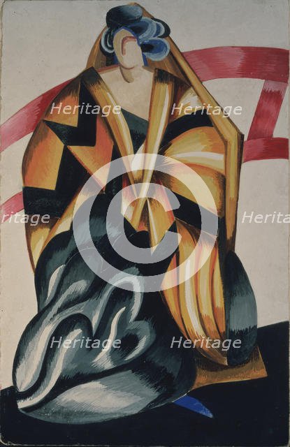 Wet-nurse. Costume design for the play Romeo and Juliet by W. Shakespeare, 1921. Artist: Exter, Alexandra Alexandrovna (1882-1949)