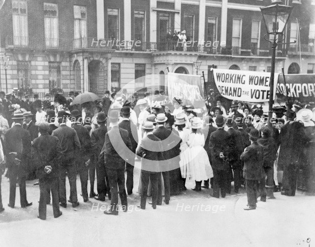 Women's Sunday procession, 21 June 1908. Artist: Unknown