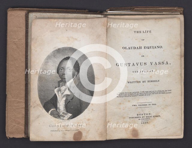 'The Interesting Narrative of the Life of Olaudah Equiano, or Gustavus Vassa, the African', 1789. Creator: Unknown.