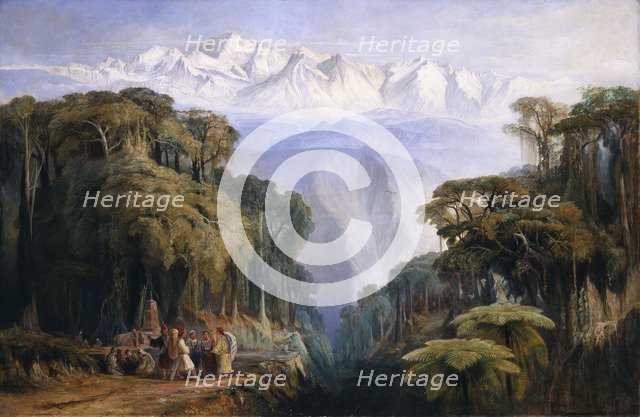 'Kinchinjunga from Darjeeling', 1877. Artist: Edward Lear.