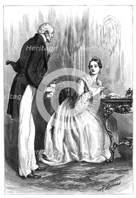 The Queen and the Deserter's Death Warrant, c1850s, (1900). Artist: Unknown