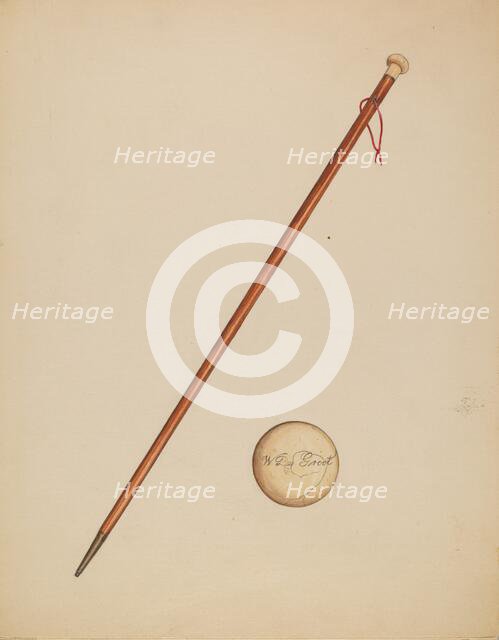 Cane, c. 1936. Creator: Gladys Cook.