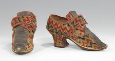 Shoes, British, 1700-1729. Creator: Unknown.