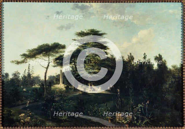 The Cedar of Lebanon, in the Jardin des Plantes, c1800. Creator: Jean-Pierre Houel.