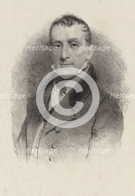 Portrait of the composer Johann Baptist Cramer (1771-1858), 1850.