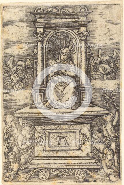 The Beautiful Virgin of Regensburg on an Altar, c. 1519/1520. Creator: Albrecht Altdorfer.